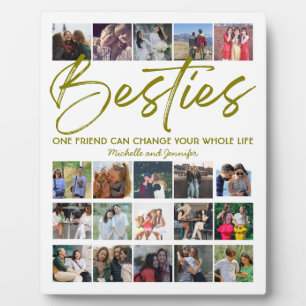 Plaque Photo Meilleurs amis Besties Photo Collage