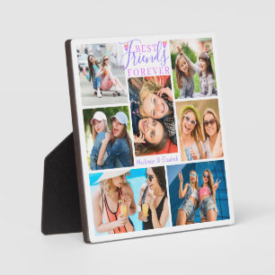 Plaque Photo MEILLEURS AMIS D'AUJOURD'HUI 7 Photo Rose violet