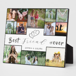 Plaque Photo Meilleurs amis pour toujours | Collage personnalis