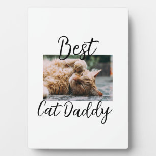 Plaque Photo Meilleurs parents de papa chat photo de compagnie