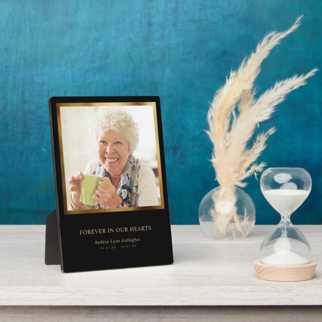 Plaque Photo Mémento de souvenir de famille Memorial Sympathie (Côté)