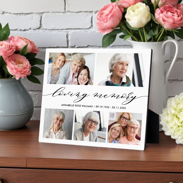 Plaque Photo Mémoire Affectueuse Photographie Collage Memento F (Créateur téléchargé)
