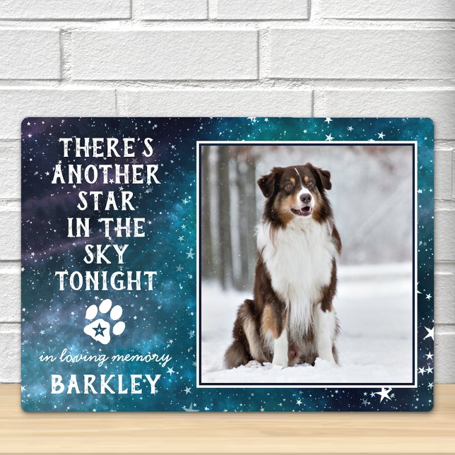 Plaque Photo Mémoire de Compagnon à Quatre Pattes Souvenir de P (Créateur téléchargé)