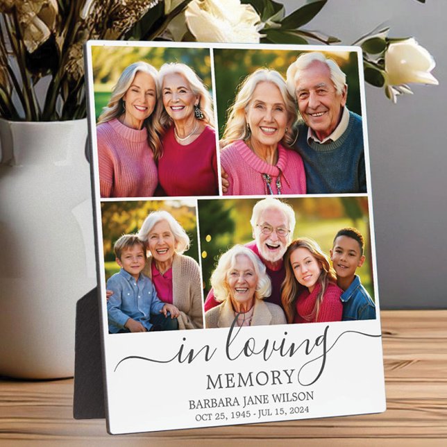 Plaque Photo Mémoire de photo en souvenir Collage Memento commé (Créateur téléchargé)