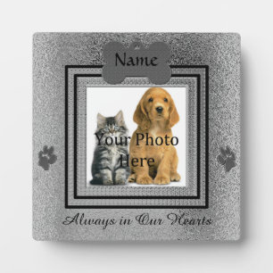Plaque Photo Mémoire personnalisée pour animaux de compagnie Ar