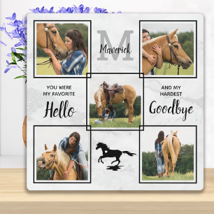 Plaque Photo Mémoire Personnalisée pour Cheval de Compagnie - 5