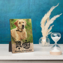 Mémoire photo de patte de police rétro pour animau