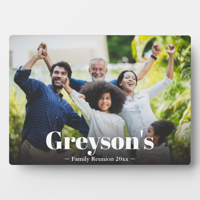 Plaque Photo Mémorabilie de réunion familiale (Devant)