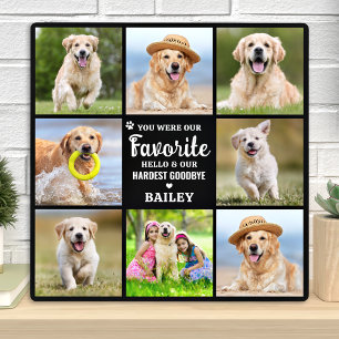 Plaque Photo Mémorial 8 Photo Collage Chien Perte d'animal de c