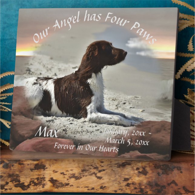 Plaque Photo Mémorial des animaux de compagnie Vagues et Rocher (Créateur téléchargé)