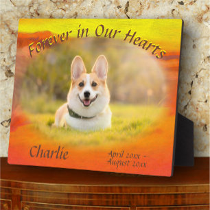 Plaque Photo Memorial Forever dans nos coeurs Sunset 2443