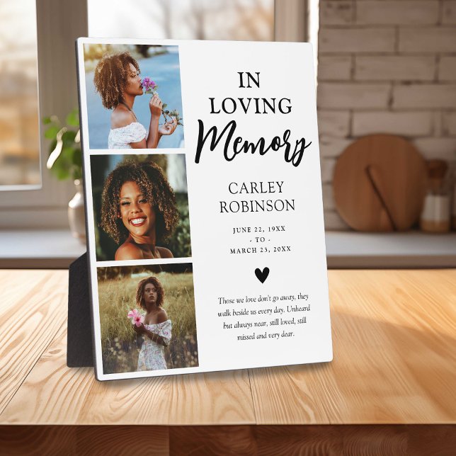 Plaque Photo Mémorial Hommage Photo 3 Tribut (Créateur téléchargé)