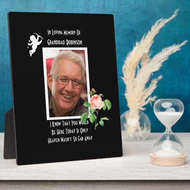 Plaque Photo Mémorial mariage disparu amoureux un (Côté)