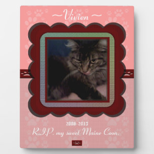 Plaque Photo Mémorial personnalisable pour animal de compagnie