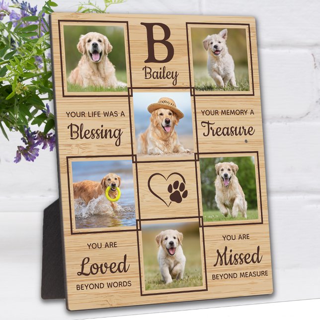 Plaque Photo Mémorial pour animal de compagnie En souvenir aima (Créateur téléchargé)
