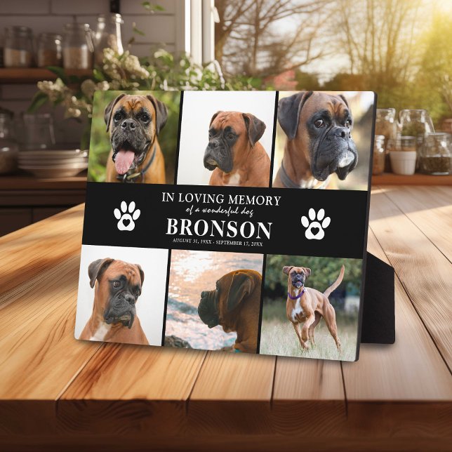Plaque Photo Mémorial pour animaux de compagnie 6 x Photo En so (Créateur téléchargé)