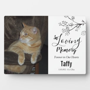 Plaque Photo Mémorial pour animaux de compagnie pour toujours d