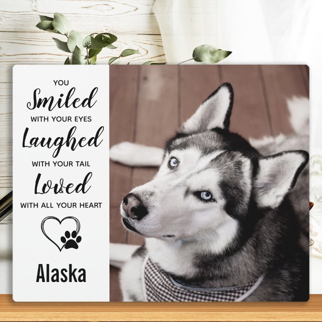 Plaque Photo Mémorial pour chien - Souvenir de chien - Garde-mé (Créateur téléchargé)