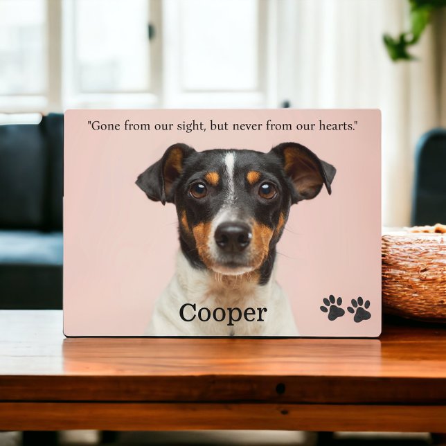 Plaque Photo Mémorial pour chien - Souvenir de perte d'animal d (Créateur téléchargé)