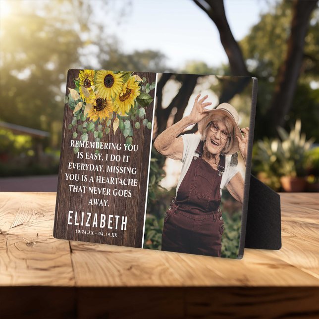 Plaque Photo Mémorial Russe des Tournesols | Garde-photos de fa (Créateur téléchargé)