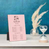 Menu des prix de l'entreprise de boulangerie Logo
