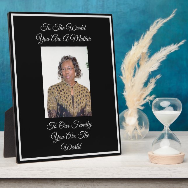 Plaque Photo Mère (Côté)