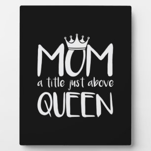 Plaque Photo Mère Art Maman Un Titre Juste Au-Dessus De La Rein