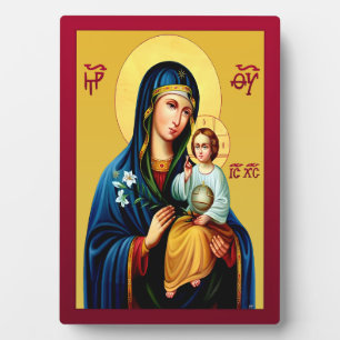Plaque Photo Mère de Dieu