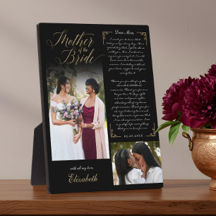 Plaque Photo Mère de la mariée Photos Mariage Mémoire Keepsaké