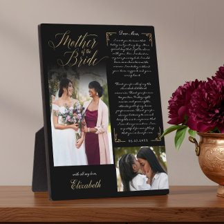 Plaque Photo Mère de la mariée Photos Mariage Mémoire Keepsaké