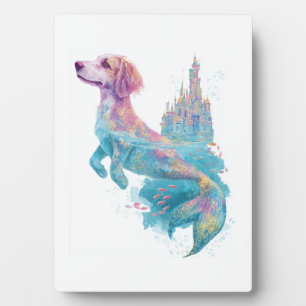 Plaque Photo Mermaid Mutt � Chien de Fantaisie Sous-Marin