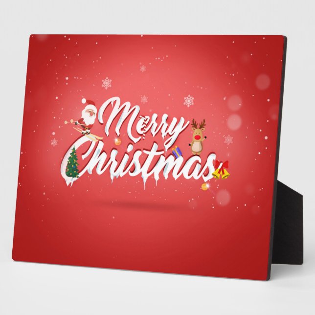 Plaque Photo Merry christmas (Côté)