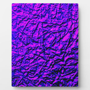 Plaque Photo Métallurgique violet, rose et bleu