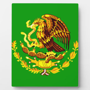Plaque Photo Mexique COA Or