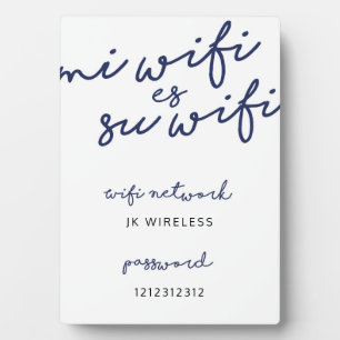 Plaque Photo Mi Wifi Es Su Wifi