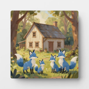 Plaque Photo Mignon Cottage de la Famille du Renard Bleu