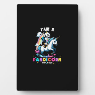 Plaque Photo Mignon Panda Licorne Je Suis Une Pandicorne Fille