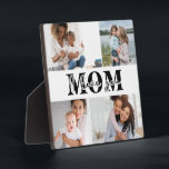 Plaque Photo Mignonne JE T'AIME MOM Fête des Mères Photo<br><div class="desc">La Plaque photo de la Fête des Mères de Mère,  mignonne I Love You,  présente quatre de vos photos préférées avec le texte "Je t'aime maman" dans la typographie noire moderne. Conçu par ©Evco Studio www.zazzle.com/store/evcostudio</div>
