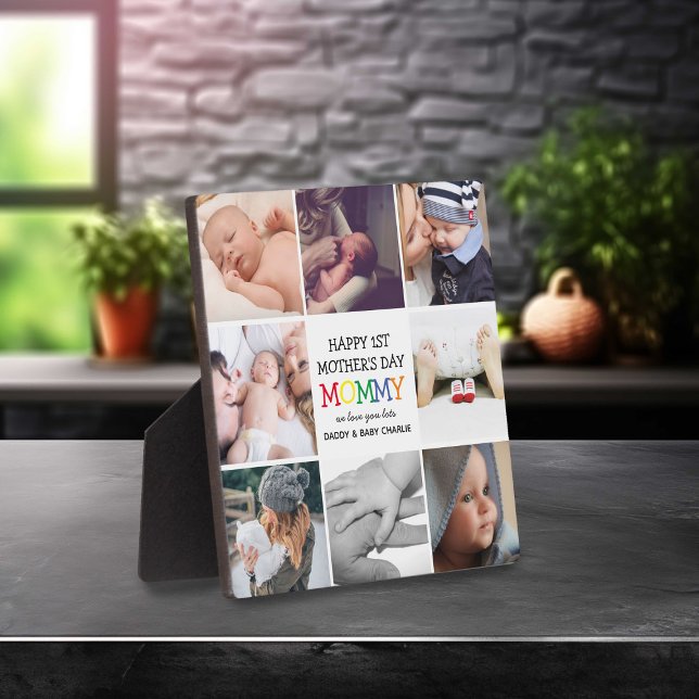Plaque Photo Mignonne maman Fête des Mères Maman | Collage de p (Créateur téléchargé)