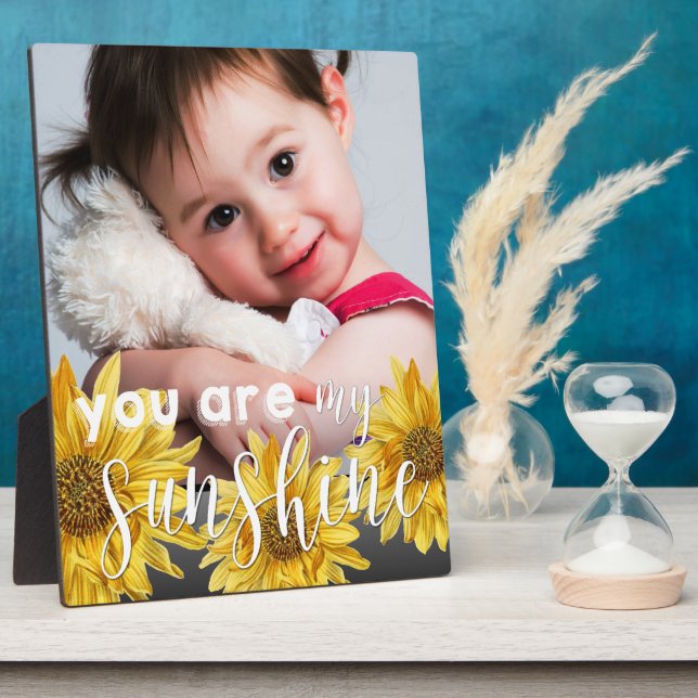 Plaque Photo Mignonne Vous Êtes Mon Sunshine Yellow Sunflower P (Côté)