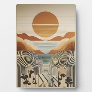 Plaque Photo Milieu du siècle Art moderne Spring Valley Lake Su