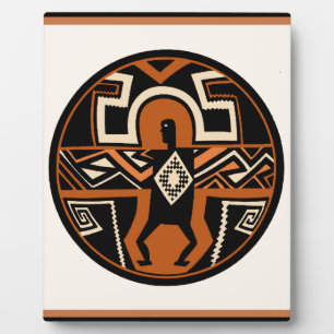 Plaque Photo Mimbres Warrior