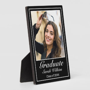 Plaque photo minimaliste moderne de graduation noi