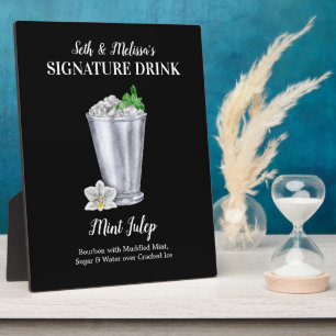 Plaque Photo Mint Julep ・ PERSONNALISER cette signature Boire P