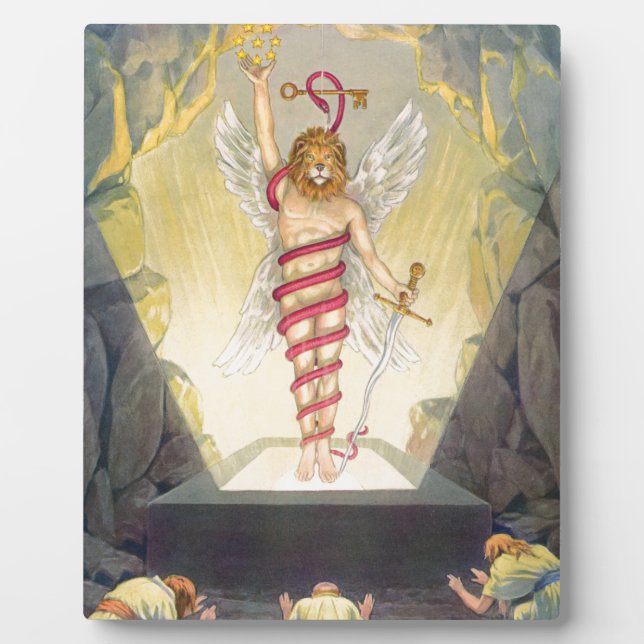 Plaque Photo Mithra sous forme de Leontocéphalie Kronos (Devant)