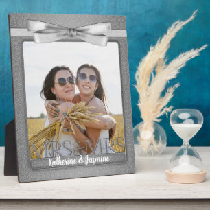 Plaque Photo Mme & Mme Lesbian Gay Mariage Photo