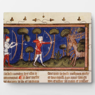 Plaque Photo MMS Fr 12399 f.38 Scène de chasse, tiré du Livre d
