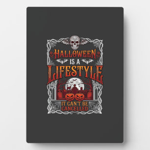 Plaque Photo Mode de vie Halloween Chauve-souris Crâne Cimetièr