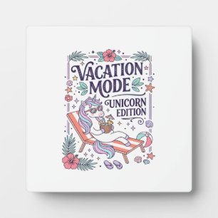 Plaque Photo Mode Vacances Licorne Édition Licorne Adorable App
