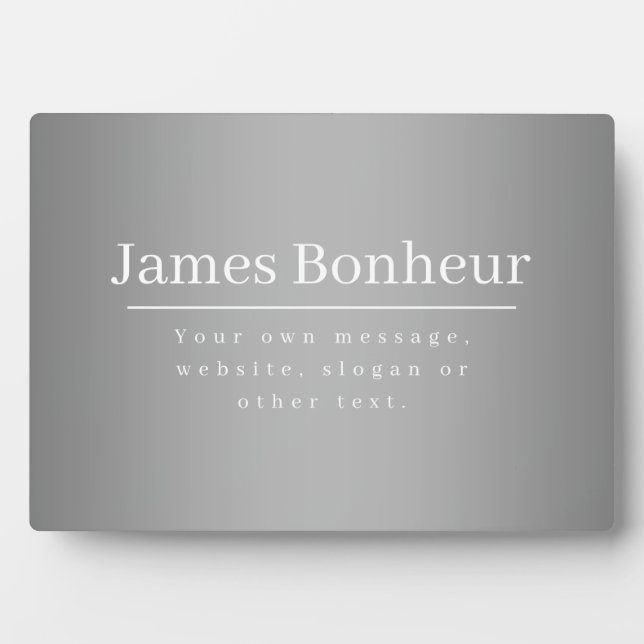 Plaque Photo Modèle promotionnel modifiable pour les entreprise (Devant)